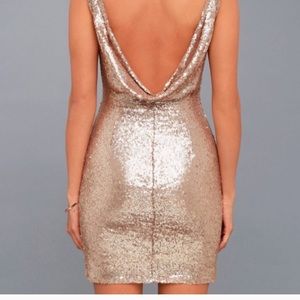 Rose Gold Sequin Dress
